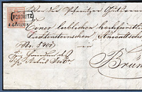 Letter with an Austrian stamp