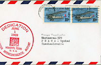 US airmail envelope, mailed from Houston 1 June 1969