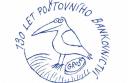 Razítko 130. výročí založení Poštovní spořitelny - Symbolem výstavy se stalo neoficiální razítko k vydání známky od A. Borna