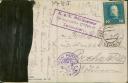 Foto 03 - Cenzurovaný dopis polní pošty - Dopis polní pošty, který šel z tzv. etapního poštovního úřadu v Centinje s cenzurním zásahem, začerněným nevyhovujícím textem z roku 1918