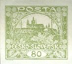 Výplatní známka z emise Hradčany