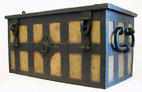 Massive iron cash box