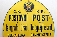 Austrian oval post office sign