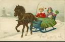 Foto 2 - Ukázka motivu novoročního pozdravu na pohlednici - Velkou a velice zajímavou kulturu vytvořil vánoční a novoroční pozdrav poslaný poštou, na snímku ukázka pozdravu do nového roku 1919